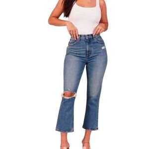 Abercrombie & Fitch -  Curve Love kick flare Distressed / 8R